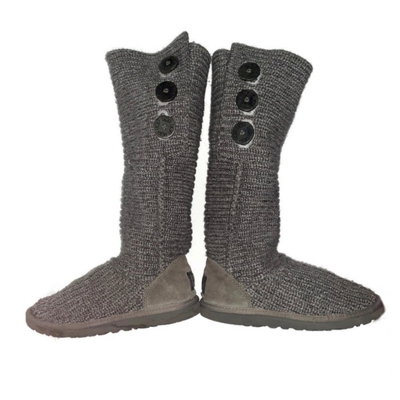 UGG Classic Cardy Knit Boot size 6 - Picture 2 of 8